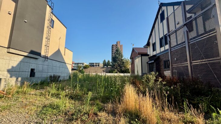 札幌市電「東屯田通駅」近くにマンション建設